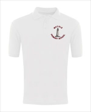 Mayals Primary School White Polo Shirt