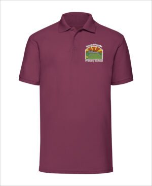 Waunarlwydd Primary School Burgundy Polo Shirt